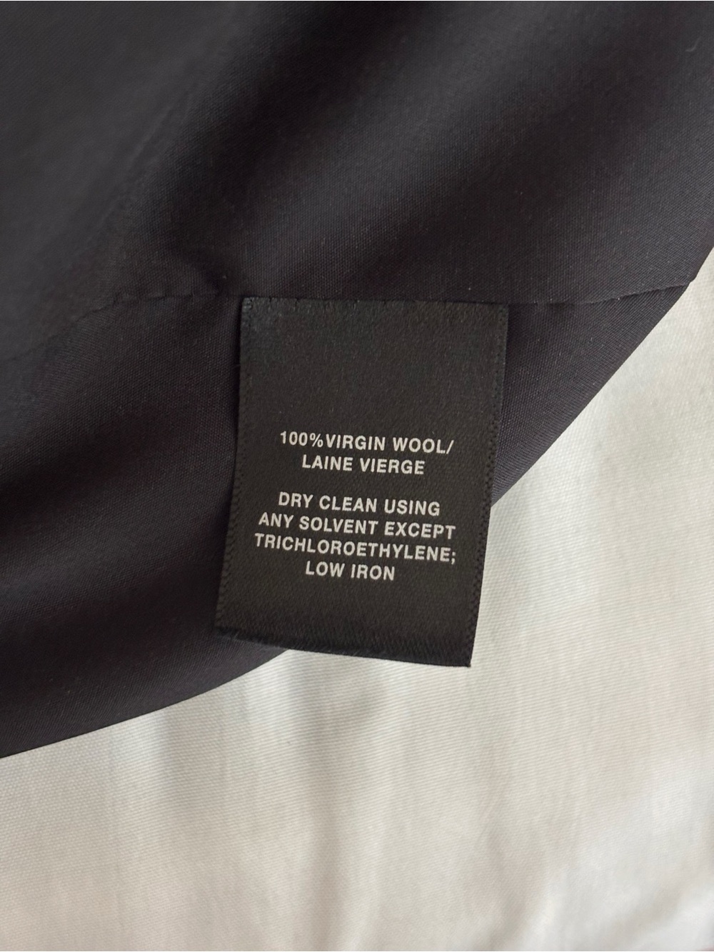 Lafayette 148 Black Wool Mock Neck Ruffle Hem Dress Sz 8 Quiet Luxury - Picture 6 of 6